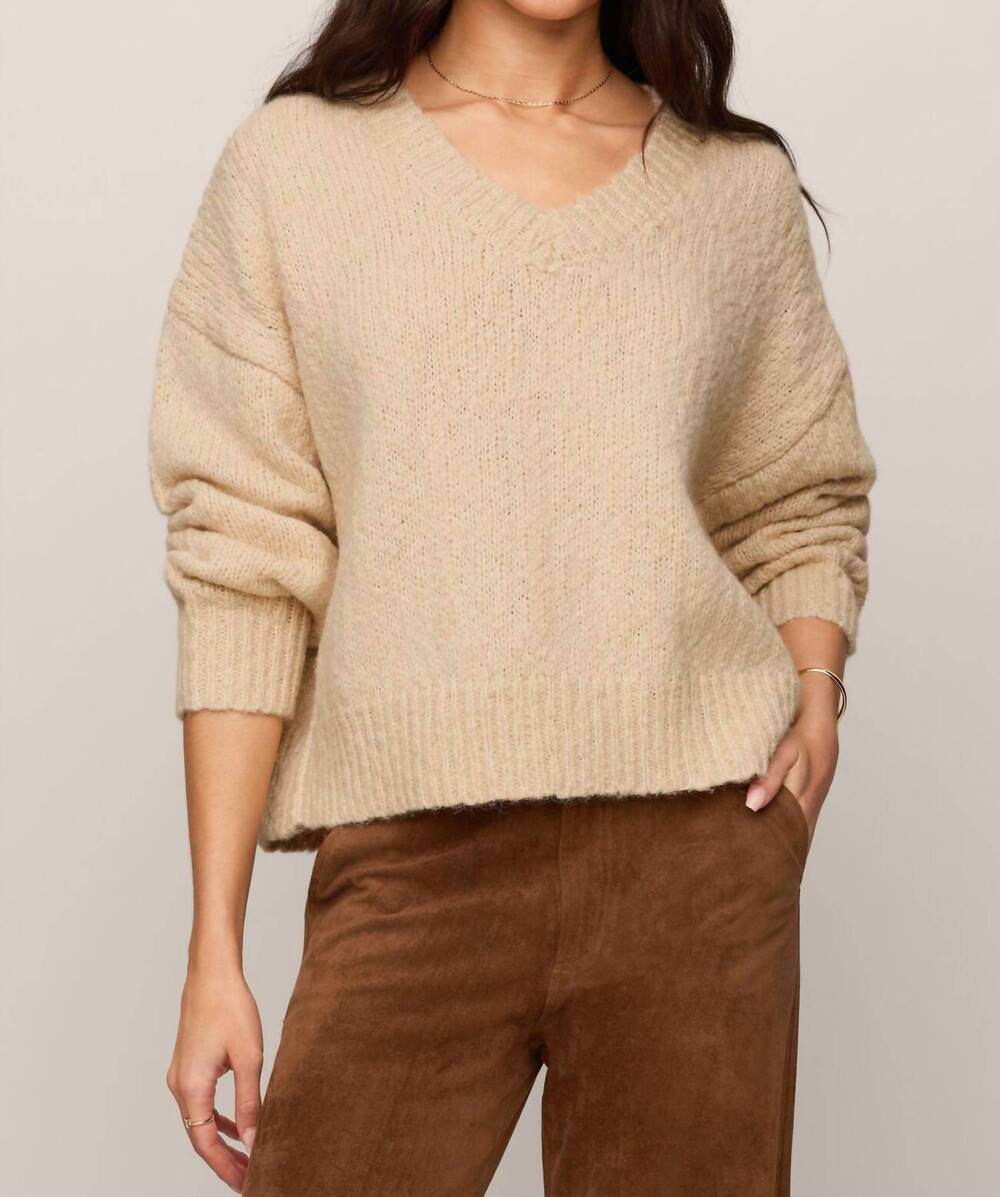 NEW Z SUPPLY bolton boucle sweater in beige